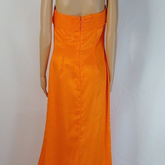NWOT Gorgeous Tifanny Design Orange Party Gown - Picture 3 of 4
